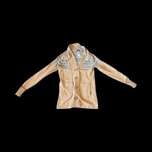 Patagonia Women's Tan and Gray Sweater